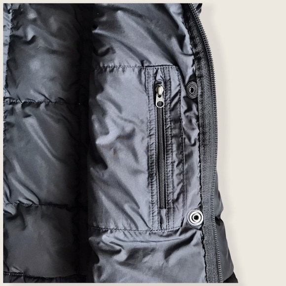 North Face 600 Down Puffer Classic Cold Weather Fall/Winter Cozy Black Jacket - Picture 14 of 16